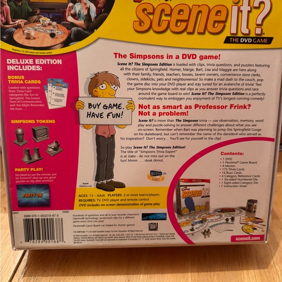 Scene Weaver The Simpsons Scene It? DVD Game - Yellow and Blue - Picture 2 of 2